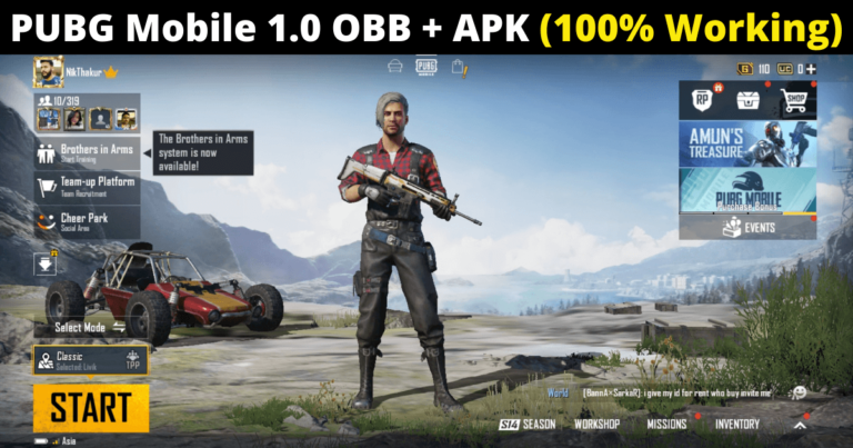 Download PUBG Mobile 1.0 OBB and APK Files